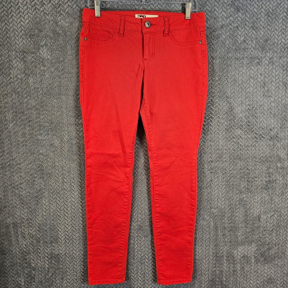 LEI Ashley Lowrise Skinny Red Pants Makayla LJ20841-HRR Juniors Size 7 Regular